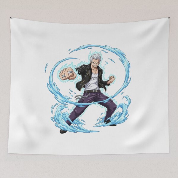 Item preview, Ocean Storm Warrior - Anime Fighter Art designed and sold by ThroneOfAnime.