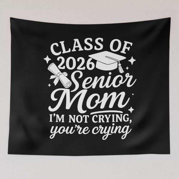 Item preview, Proud Senior Mom Class of 2026 I'm Not Crying You're Crying designed and sold by hemagamo.