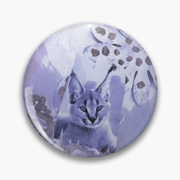Item preview, CARACAL IN LEAVES IN SHADES OF DUSTY PURPLE, VIOLET, MAUVE AND TAUPE designed and sold by Most1234.