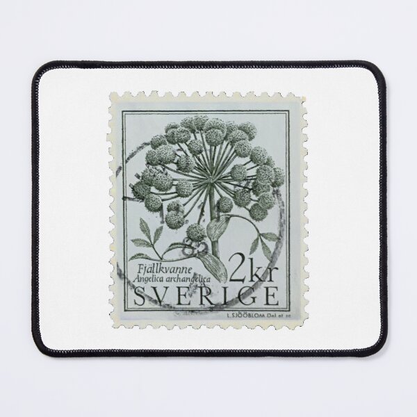 Item preview, Vintage Sverige Sweden Norwegian Angelica Postage Stamp designed and sold by red-amber65.