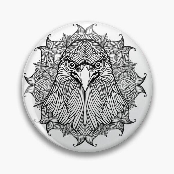 Item preview, Intricate Eagle Mandala Line Art designed and sold by akshaysury.