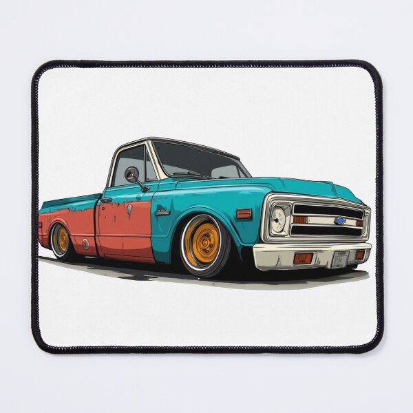 Item preview, Slammed Teal and Rust Classic Pickup designed and sold by steelcraftspeed.
