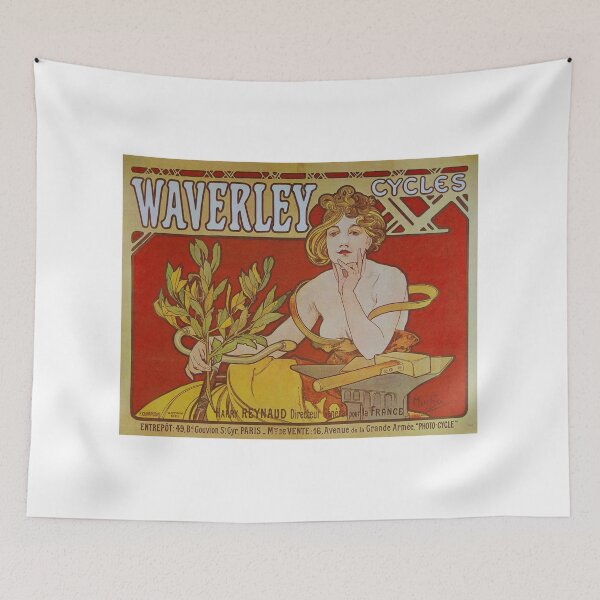 Item preview, Waverley Cycles – Restored Art Nouveau Poster by Alfons Mucha designed and sold by DandoLaTalla.