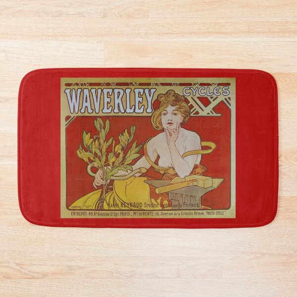 Item preview, Waverley Cycles – Restored Art Nouveau Poster by Alfons Mucha designed and sold by DandoLaTalla.