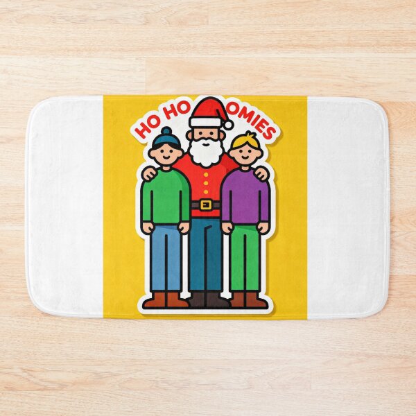 Item preview, Funny Santa Ho Ho Homies Sticker Art | Retro Y2K Christmas Design | Inclusive Friendship Holiday  designed and sold by Cherrydora.