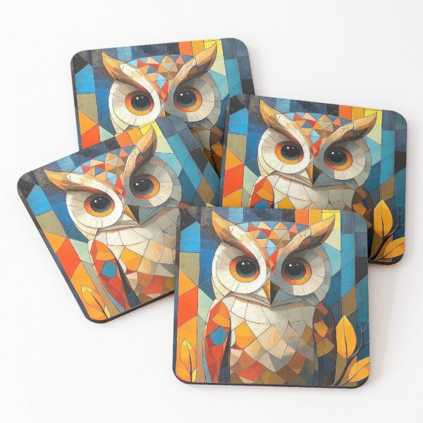 Item preview, Geometric Owl Wall Art designed and sold by GraphicMondaze.