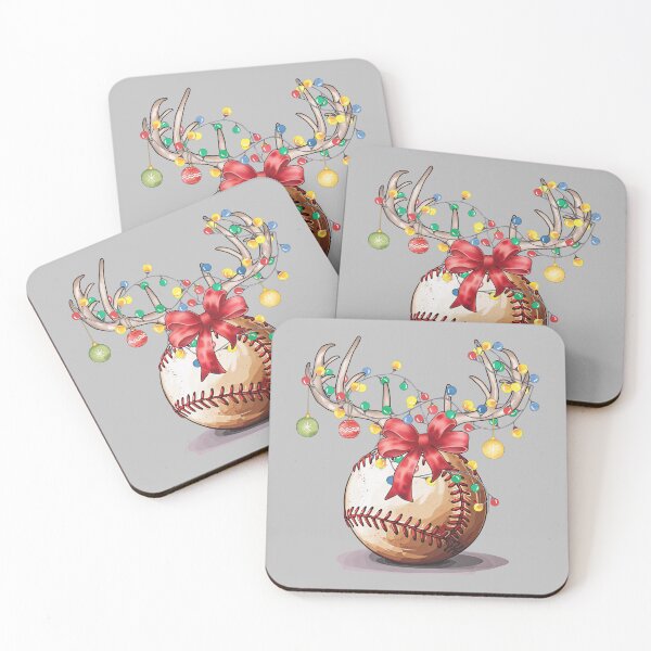 Item preview, Christmas Baseball Reindeer Light Merry Xmas designed and sold by ArleneRowe.