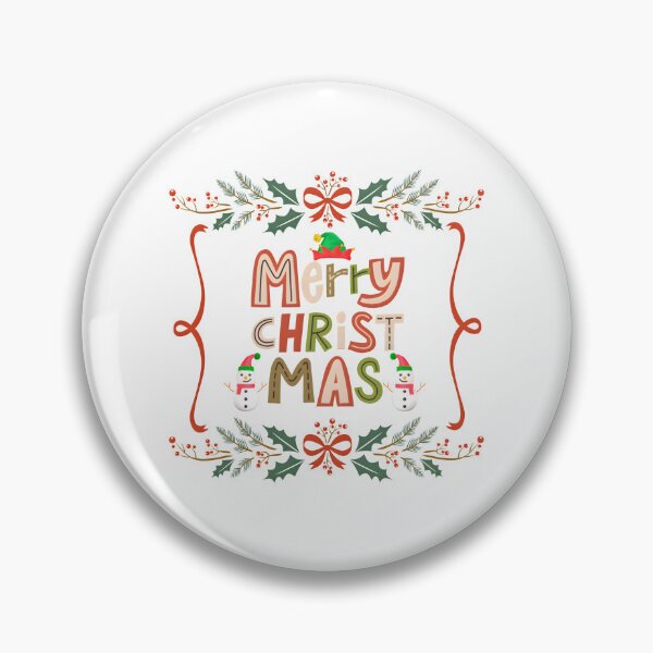 Item preview, Festive Merry Christmas Typography – Holiday Cartoon Design designed and sold by PixelInfinite.