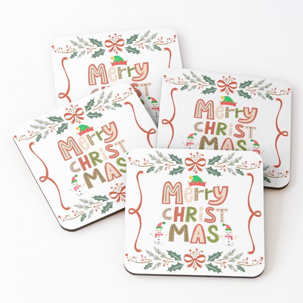 Item preview, Festive Merry Christmas Typography – Holiday Cartoon Design designed and sold by PixelInfinite.