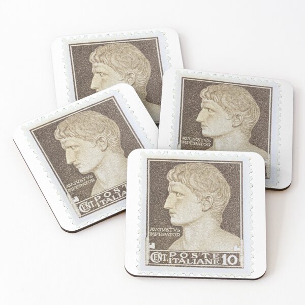 Item preview, Italian Augustus Imperator Vintage Postage Stamp designed and sold by red-amber65.