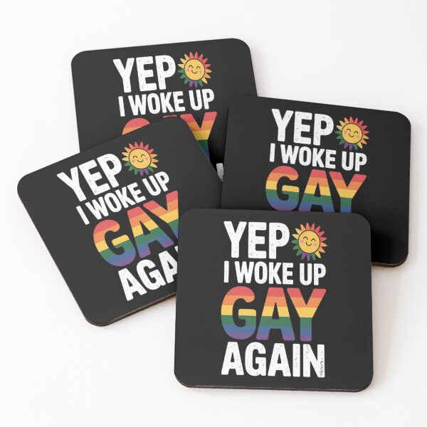 Item preview, Yep I Woke Up Gay Again LGBTQ Pride Rainbow designed and sold by mandiana.