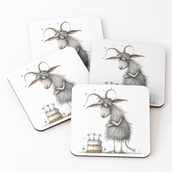 Item preview, Whimsical Goat Party Animal  designed and sold by Pet-DeLish.