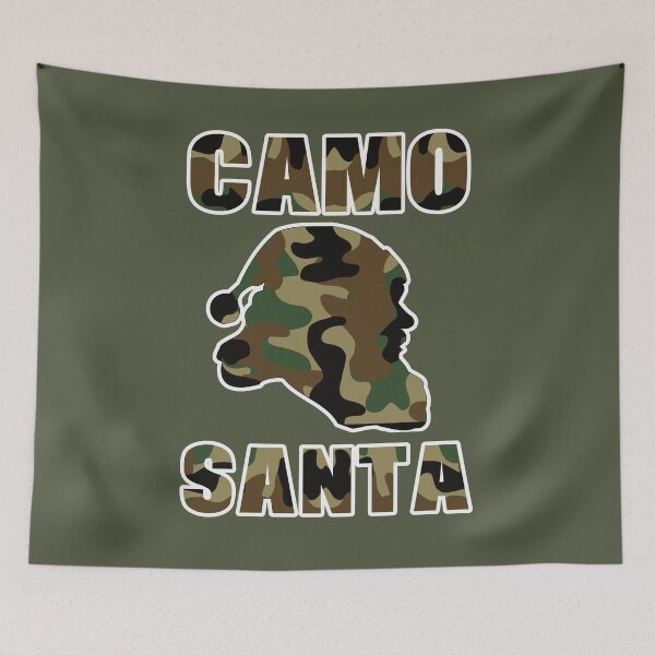 Item preview, Camo Xmas Camouflage Santa designed and sold by MimsTees.
