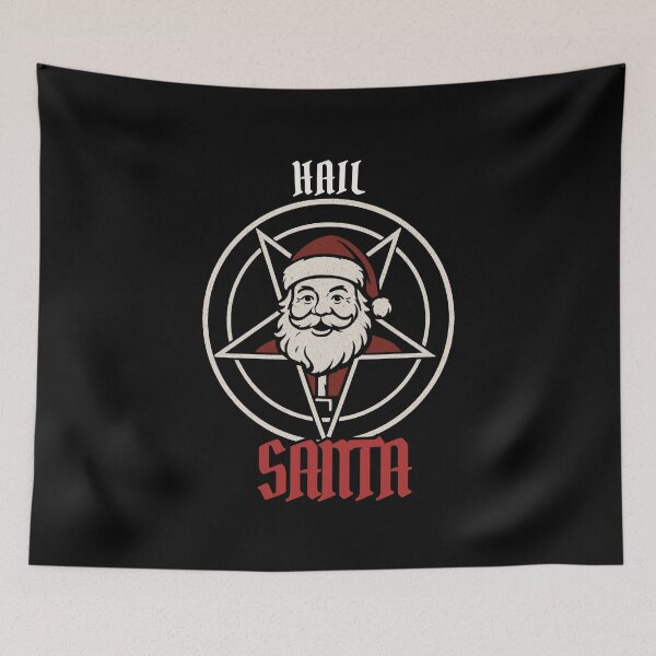 Item preview, Hail Santa - Occult Christmas Pentagram Santa Design (Funny Dark Holiday Art) designed and sold by GaggleOfGhosts.