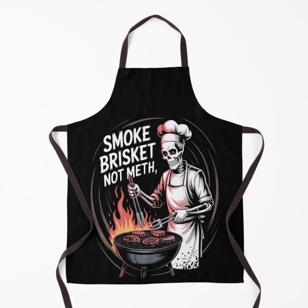 Item preview, BBQ Skeleton Grilling Master Smoke Brisket Not Meth designed and sold by CottonCandyPrin.