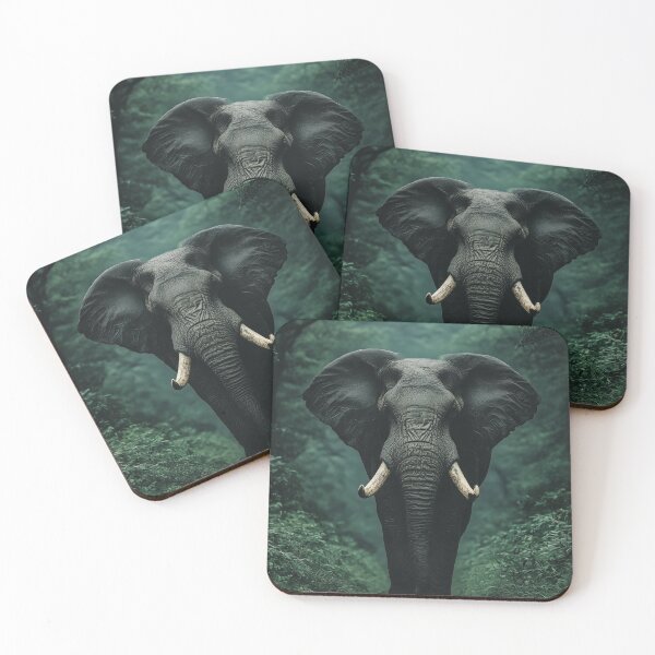 Item preview, Elephant in Forest – Majestic Wildlife Photography Artwork designed and sold by MythologyRealm.
