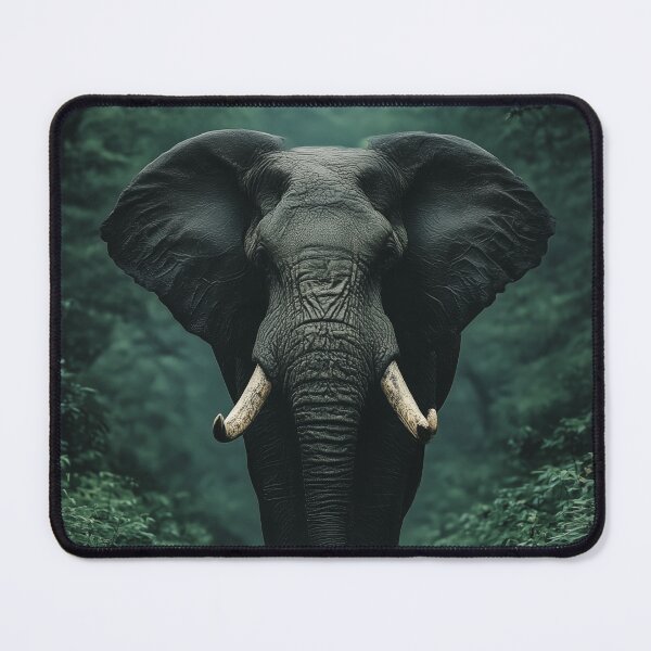 Item preview, Elephant in Forest – Majestic Wildlife Photography Artwork designed and sold by MythologyRealm.