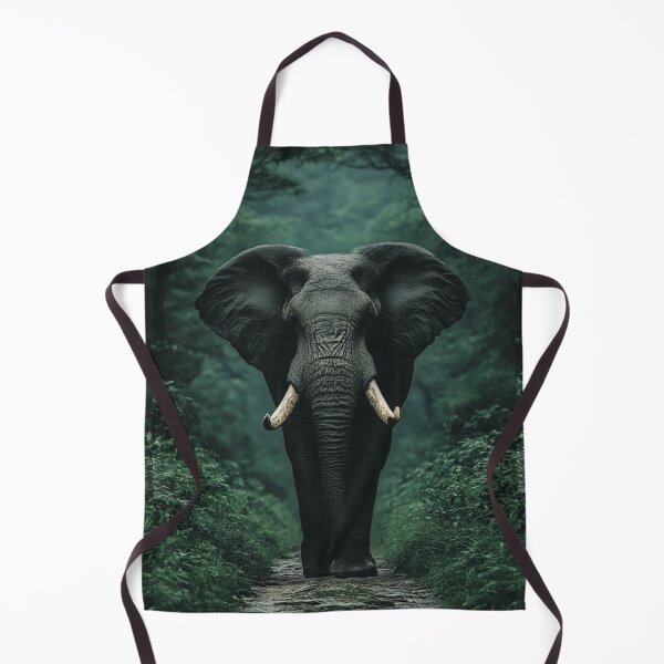 Item preview, Elephant in Forest – Majestic Wildlife Photography Artwork designed and sold by MythologyRealm.