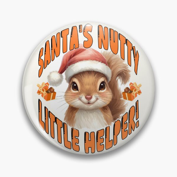 Item preview, Santa’s Nutty Little Helper – Cute Christmas Squirrel Illustration designed and sold by TestudoDesign.