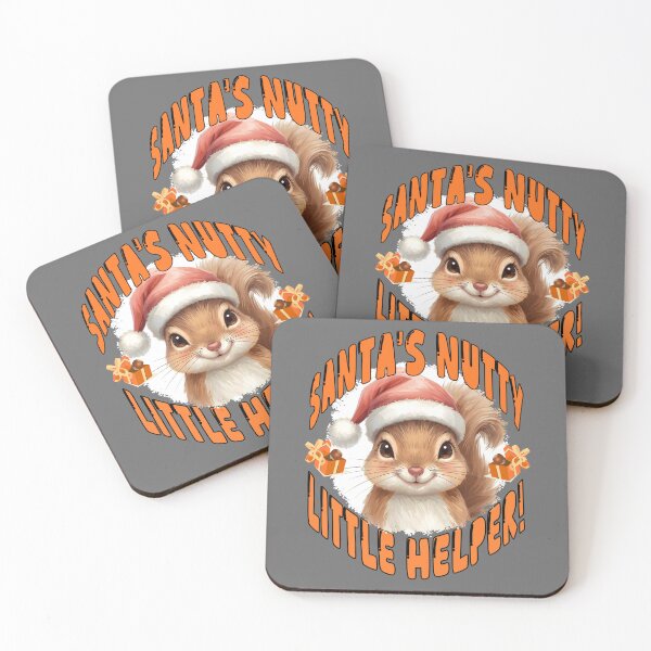 Item preview, Santa’s Nutty Little Helper – Cute Christmas Squirrel Illustration designed and sold by TestudoDesign.
