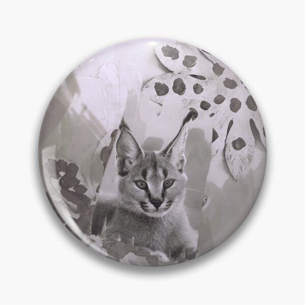 Item preview, CARACAL IN LEAVES IN SHADES OF DUSTY BROWN, SEPIA AND BEIGE designed and sold by Most1234.