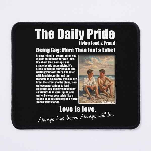Item preview, The Daily Pride - Article Style Gay Design designed and sold by outandworn.