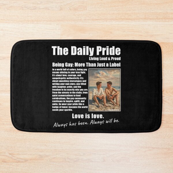Item preview, The Daily Pride - Article Style Gay Design designed and sold by outandworn.
