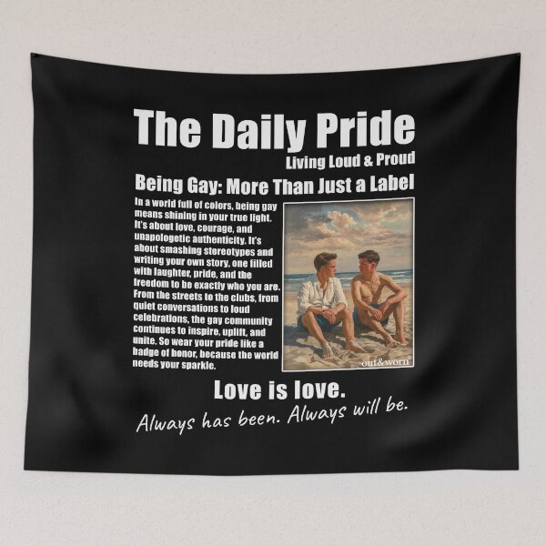 Item preview, The Daily Pride - Article Style Gay Design designed and sold by outandworn.
