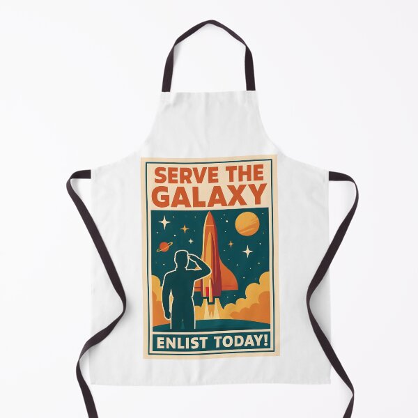 Item preview, Retro Galaxy Recruitment Poster with Rocket Launch. designed and sold by The-T-In-Retro.