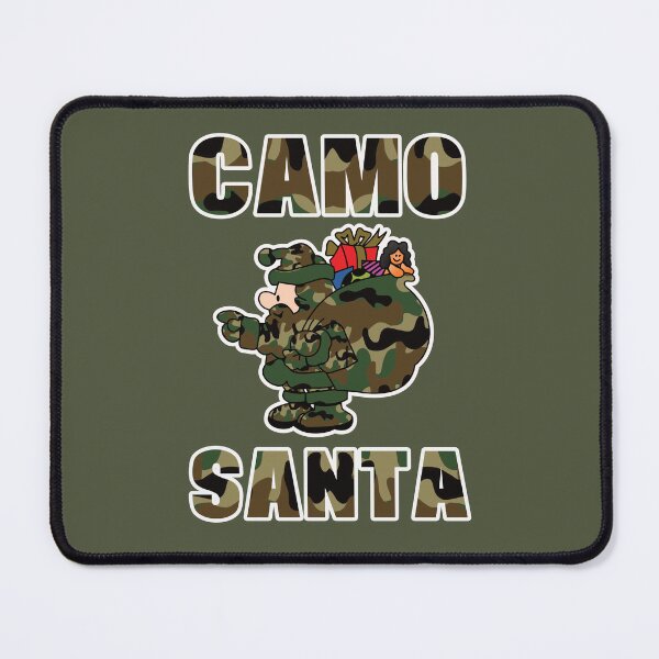 Item preview, Camo Xmas Camouflage Santa designed and sold by MimsTees.