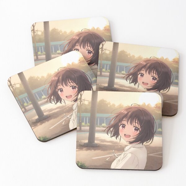 Item preview, Smiling Anime Girl in Warm Sunset designed and sold by Silvestaria.