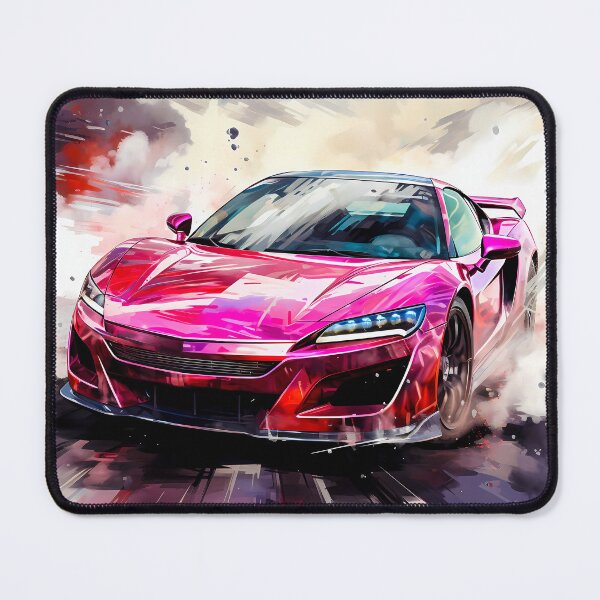 Item preview, Vivid sports car sliding through clouds of paint and smoke designed and sold by RevUpDesign.
