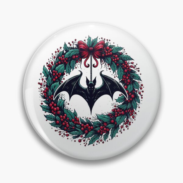 Item preview, Bat Christmas Wreath designed and sold by OutbreakDesigns.
