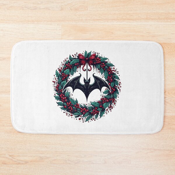 Item preview, Bat Christmas Wreath designed and sold by OutbreakDesigns.