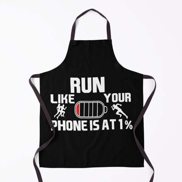 Item preview, Run Like Your Phone Is At 1 Percent Funny Running Gift - Low Battery Motivation Sarcasm - Jogging Marathon Fitness Quote designed and sold by karibov.