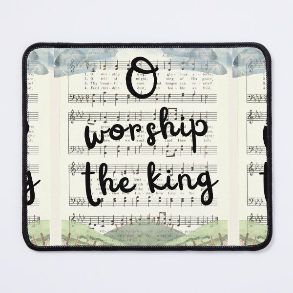 Item preview, O Worship the King Vintage hymn watercolor designed and sold by stella literarium.