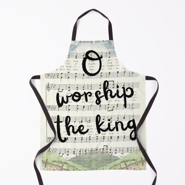 Item preview, O Worship the King Vintage hymn watercolor designed and sold by stella literarium.