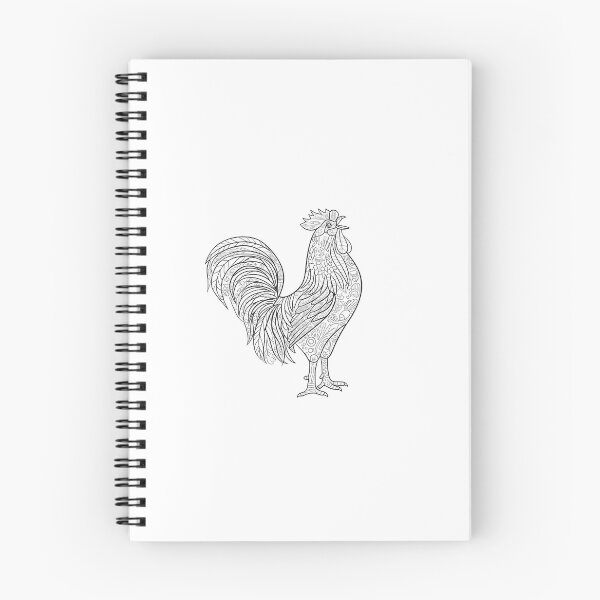 Item preview, Intricate Rooster Mandala Line Art designed and sold by akshaysury.
