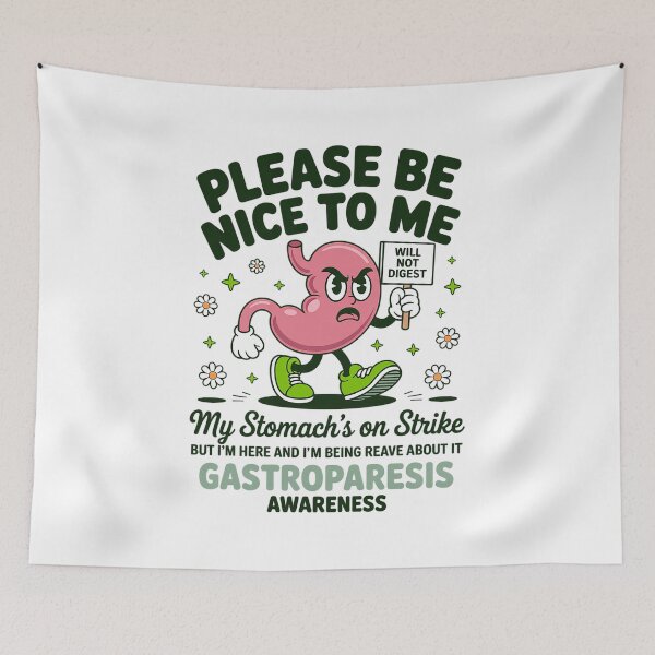 Item preview, Gastroparesis Awareness Digestive My Stomach's On Strike  designed and sold by IhanVaanMaArt.