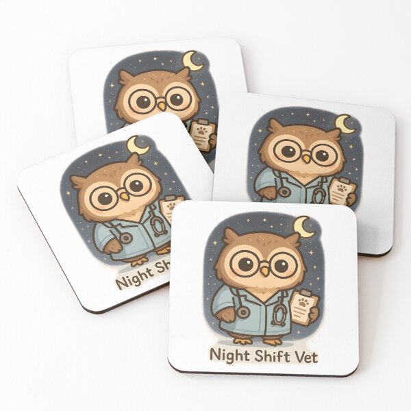 Item preview, Night Shift Vet – Owl Veterinarian Design designed and sold by Bettybee00.