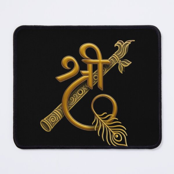 Item preview, Shree Krishna Golden Symbol – Divine Hindu Art designed and sold by BlueHillsJanot.