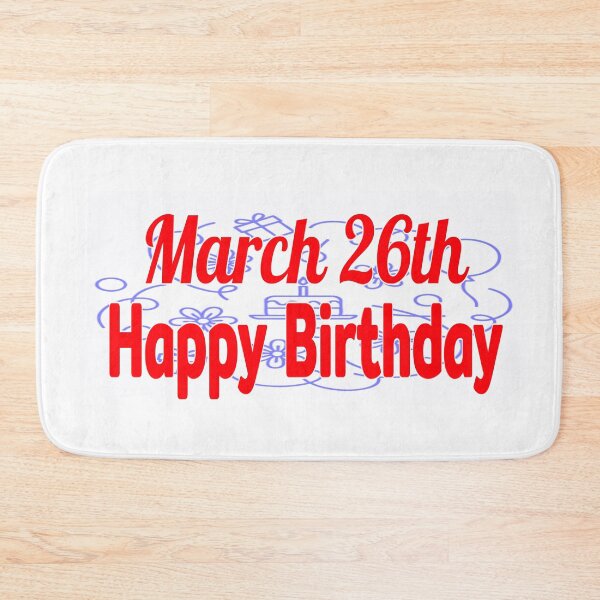 Item preview, March 26th, Happy birthday  designed and sold by Sujinthaiart.