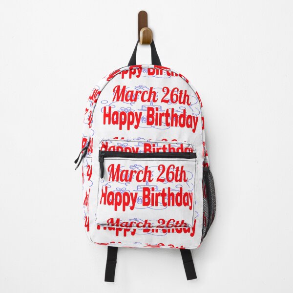 Item preview, March 26th, Happy birthday designed and sold by Sujinthaiart.