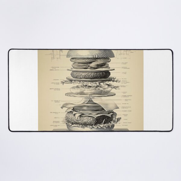 Item preview, Antique Burger Blueprint designed and sold by lautir.