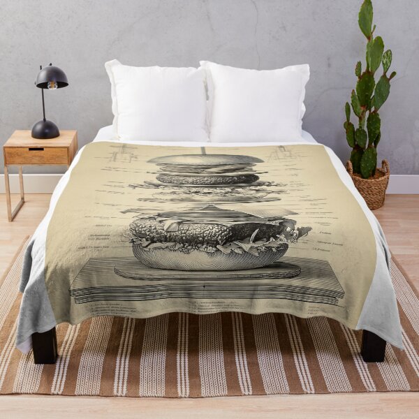 Item preview, Antique Burger Blueprint designed and sold by lautir.