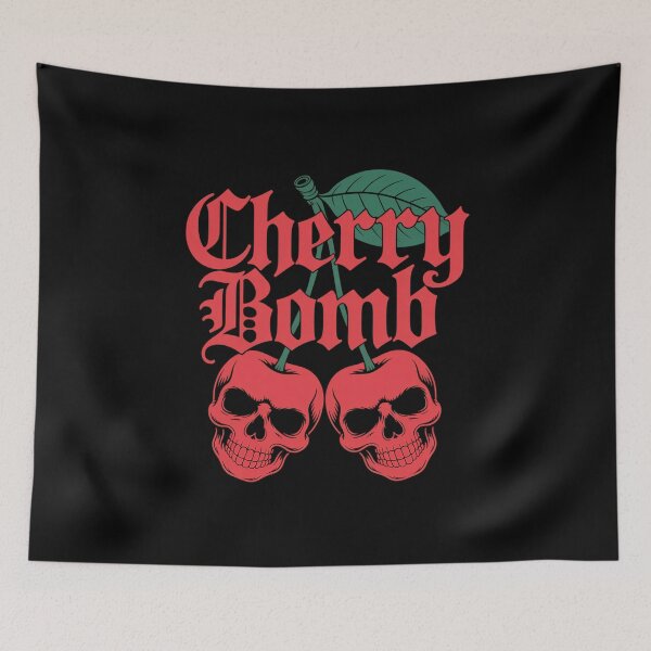 Item preview, Old English Cherry Bomb Skulls  designed and sold by IhanVaanMaArt.