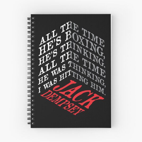 Item preview, Jack Dempsey Quote – Dimensional Typography Boxing Mindset Design designed and sold by simpledarkwavewisdom.