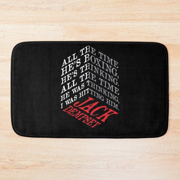 Item preview, Jack Dempsey Quote – Dimensional Typography Boxing Mindset Design designed and sold by simpledarkwavewisdom.