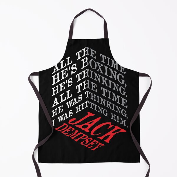 Item preview, Jack Dempsey Quote – Dimensional Typography Boxing Mindset Design designed and sold by simpledarkwavewisdom.