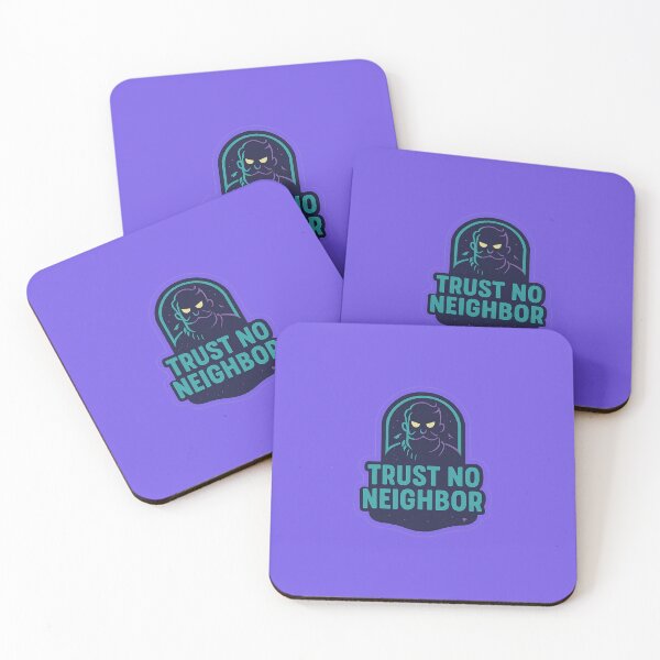 Item preview, Trust No Neighbor – Creepy Cute Stealth Gamer Sticker designed and sold by opidium.